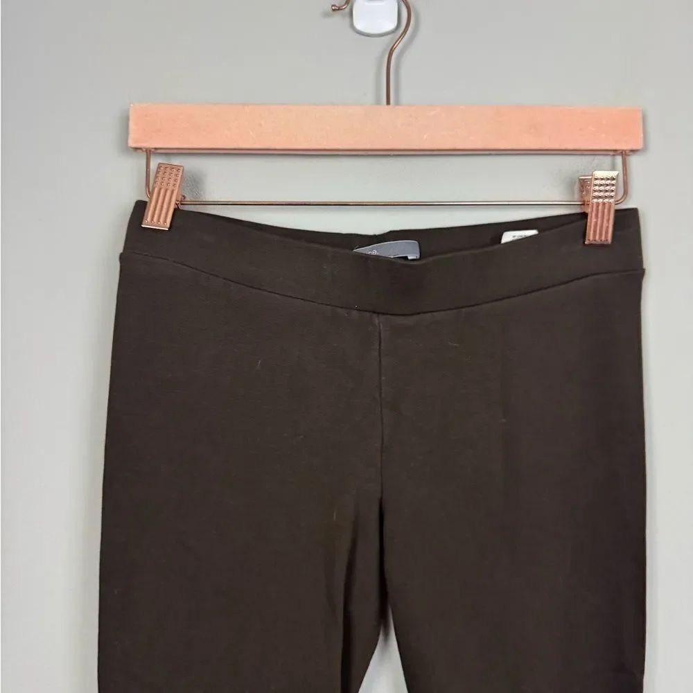 VINCE | Dark Brown Pull On Ponte Knit Leggings Back Seam Women’s Size Small - Picture 4 of 9